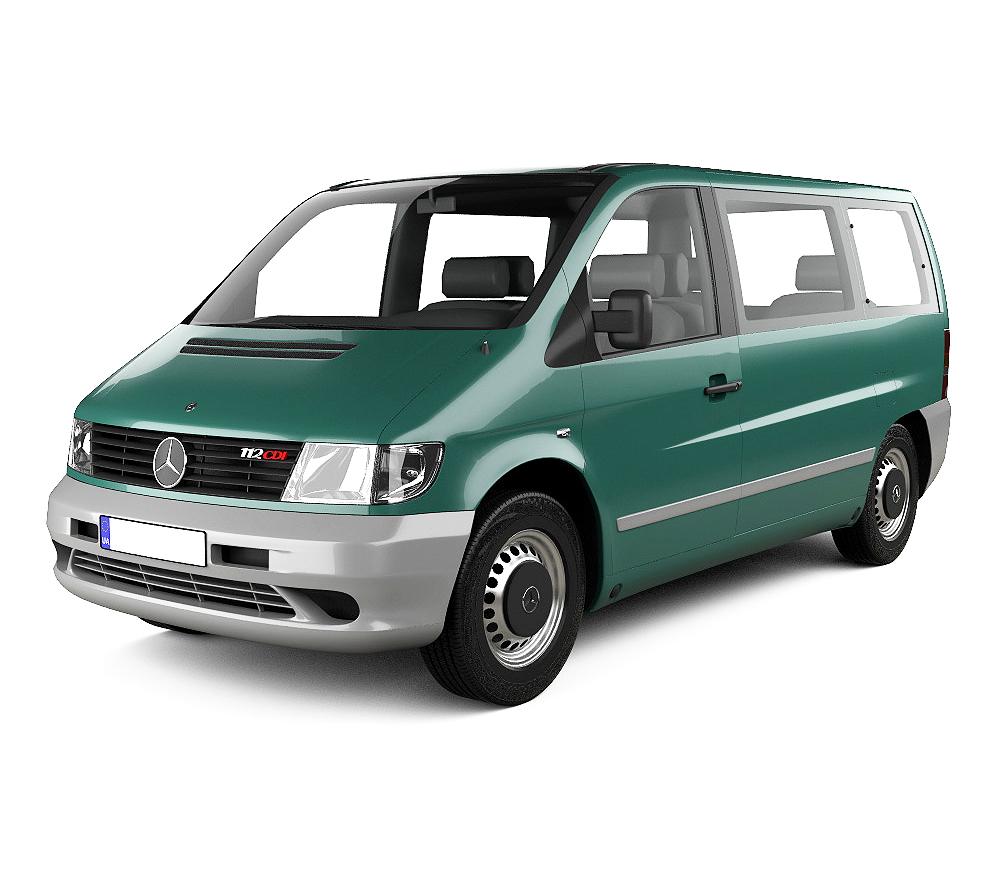 Rozsdamentes acél küszöbvédelem Vito W638 gyártmány 1997 - 2003.07, karosszéria van
