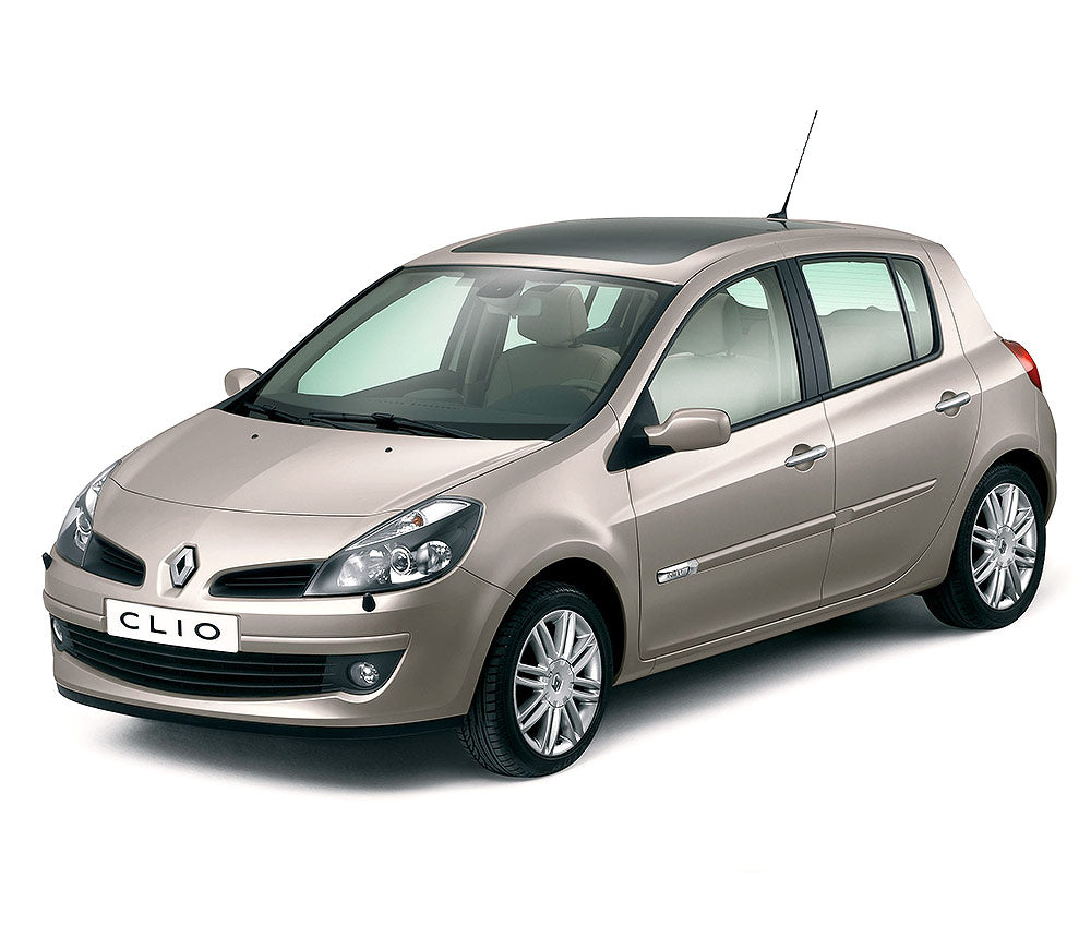 Rozsdamentes acél küszöbvédelem Clio III gyártmány 2005.09 - 2012.09, karosszéria ferdehátú