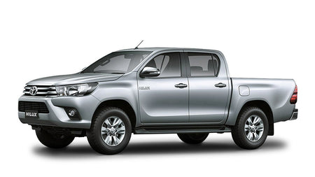 Rozsdamentes acél küszöbvédők Toyota Hilux gyártmány 2006 - 08.2016, karosszéria pickup