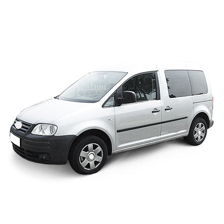 Rozsdamentes acél küszöbvédők Volkswagen Caddy gyártmány 2004 - 10.2020, karosszéria van