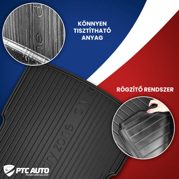 Csomagtértálca Ford Fiesta VI, ferdehátú karosszéria, gyártmány 10.2008 - 06.2017, alsó csomagtér, dupla csomagtérpadló nélkül, oldalsó fülekkel | DZ413030