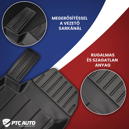 Hótálca gumiszőnyegek Kia Ceed II, gyártmány 05.2012 - 08.2018, ferdehátú karosszéria | 3D412095