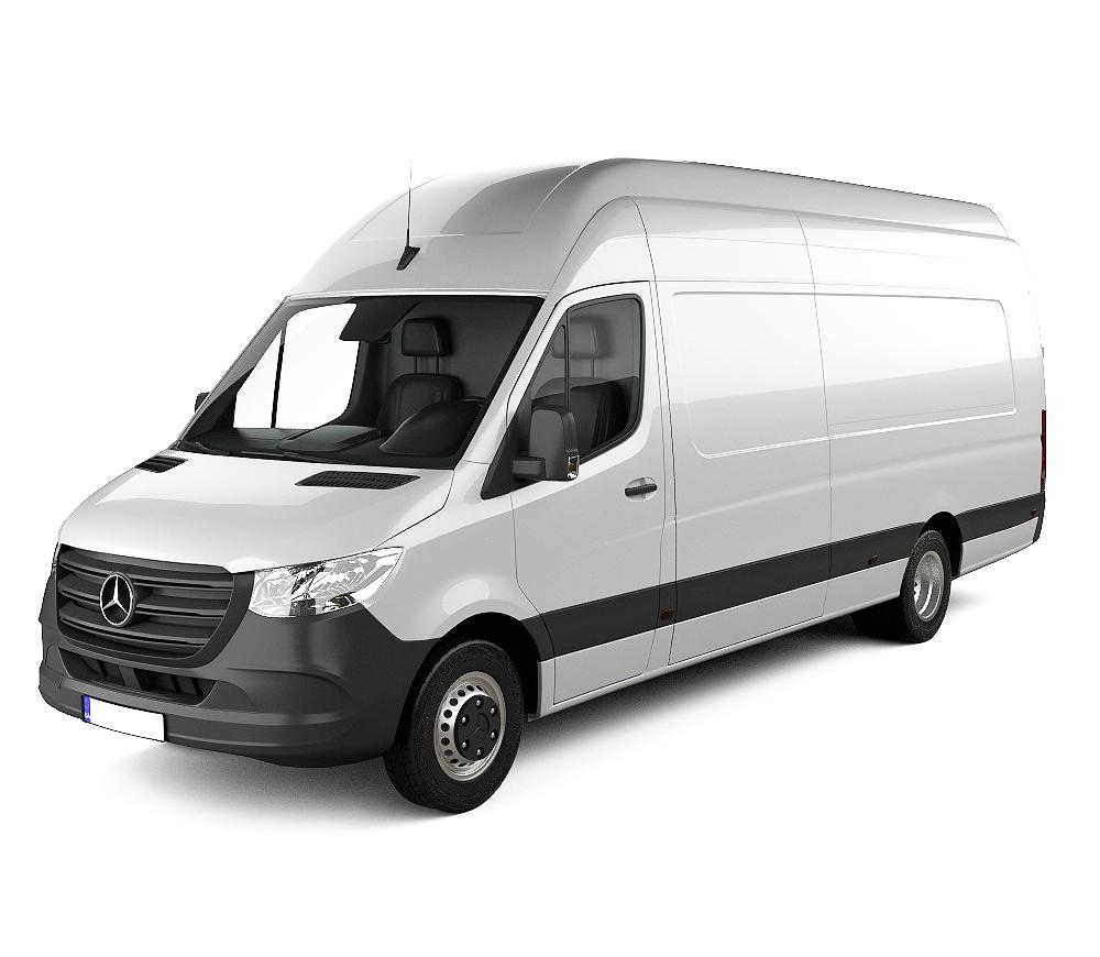 Rozsdamentes acél lökhárítóvédő Mercedes Sprinter III gyártmány 2018 - jelen, karosszéria van