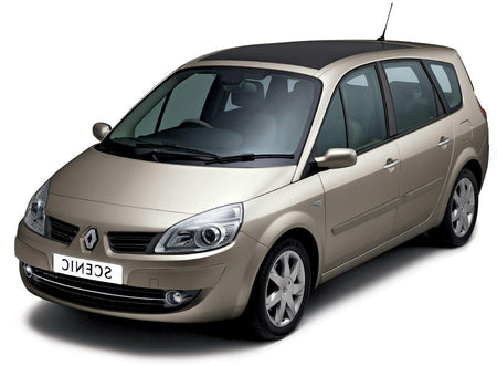 Rozsdamentes acél küszöbvédők Renault Scenic II gyártmány 06.2003 - 05.2009, karosszéria van