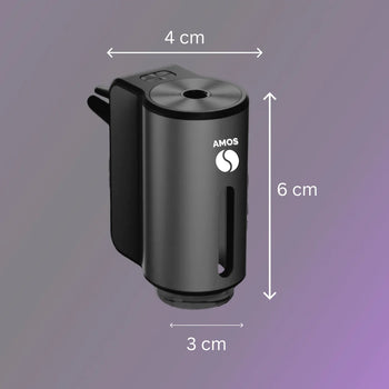 Fekete mini AMOS Diffúzor + 3 illat AJÁNDÉK