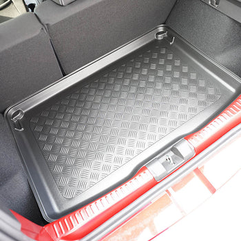 Csomagtértálca Dacia Sandero Stepway Sandero III Stepway, ferdehátú karosszéria, gyártmány 01.2021 - jelen, felső csomagtér, magasságra állítható csomagtérpadló nélkül | 193062BSC