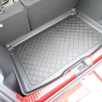 Csomagtértálca Dacia Sandero Stepway Sandero III Stepway, ferdehátú karosszéria, gyártmány 01.2021 - jelen, felső csomagtér, magasságra állítható csomagtérpadló nélkül | 193062GRD