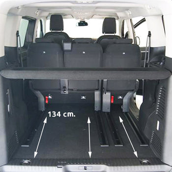 Csomagtértálca Citroen Spacetourer e-, van karosszéria, gyártmány 03.2019 - jelen, l2 közepes tengelytáv, 2. üléssor mögött (hátratolt ülések) | 193519GRD