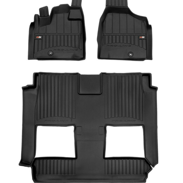 Hótálca gumiszőnyegek Dodge Grand Caravan, gyártmány 2007 - 2020, van karosszéria bucket ülés, felső konzol | 3D409941