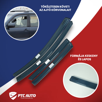 Légterelők (első ablakra) Mazda 2 II, gyártmány 09.2007 - 01.2015, ferdehátú karosszéria, 2 db. | PVF2315