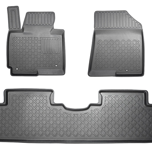 Hótálca gumiszőnyegek Kia Carens III, gyártmány 04.2013 - 08.2019, van karosszéria 5-7 üléses, 3. üléssor nélkül | 603187