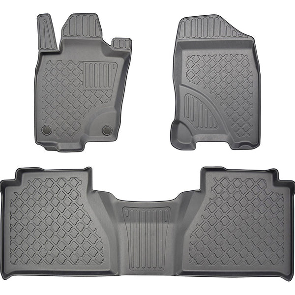 Hótálca gumiszőnyegek Mercedes X-Class Clasa X, gyártmány 01.2016 - jelen, pickup karosszéria a jobb oldali utashoz rögzített tűzoltó készülék nélkül | 603361