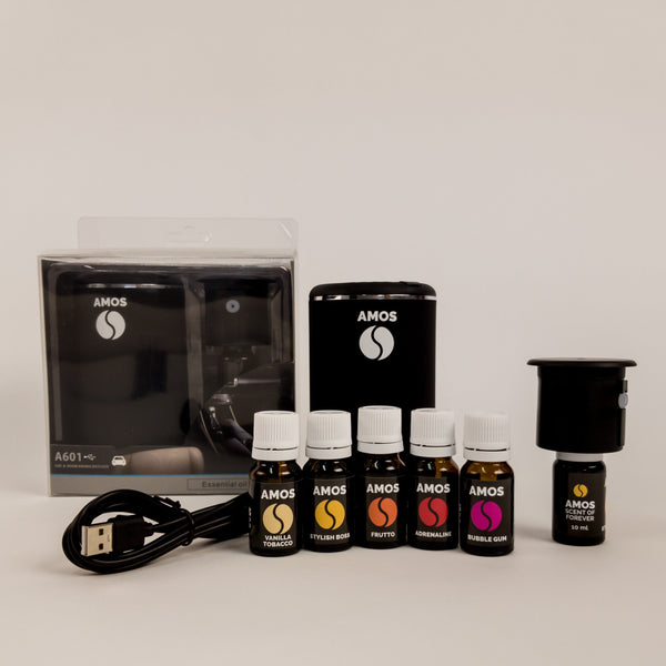 Odorizant profesional CAR AROMA DIFFUSER portabil cu uleiuri esentiale, incarcare USB #1