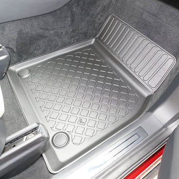 Hótálca gumiszőnyegek Tesla Model X Facelift, gyártmány 01.2021 - jelen, suv karosszéria 5/6/7 üléses, első autószőnyegek | 653875