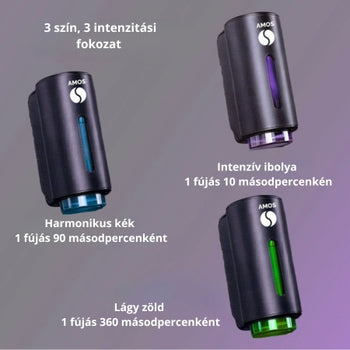 Fekete mini AMOS Diffúzor + 3 illat AJÁNDÉK