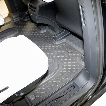 Hótálca gumiszőnyegek Tesla Model X Facelift, gyártmány 01.2021 - jelen, suv karosszéria 6 üléses, 2. üléssorhoz | 683861