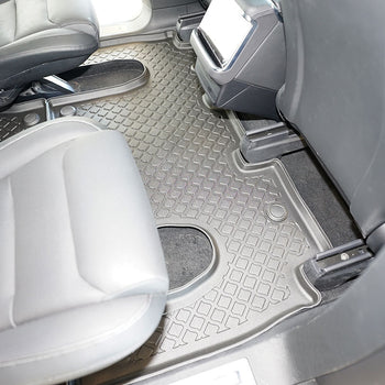 Hótálca gumiszőnyegek Tesla Model X Facelift, gyártmány 01.2021 - jelen, suv karosszéria 6 üléses, 2. üléssorhoz | 683874