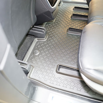 Hótálca gumiszőnyegek Tesla Model X Facelift, gyártmány 01.2021 - jelen, suv karosszéria 5-7 üléses, 2. sor és 3. sor | 683875