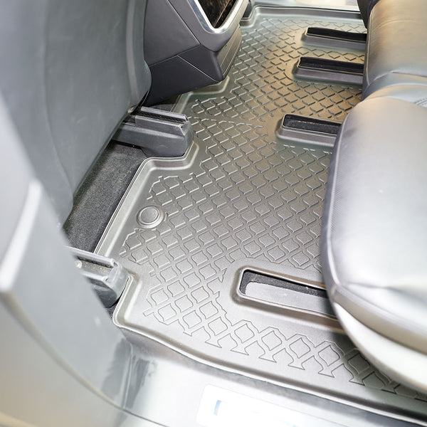 Hótálca gumiszőnyegek Tesla Model X Facelift, gyártmány 01.2021 - jelen, suv karosszéria 5-7 üléses, 2. sor és 3. sor | 683875