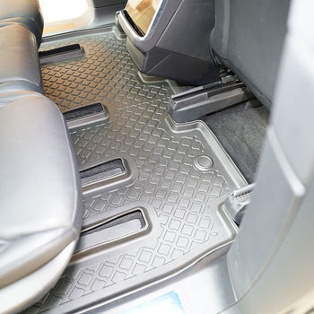 Hótálca gumiszőnyegek Tesla Model X Facelift, gyártmány 01.2021 - jelen, suv karosszéria 5-7 üléses, 2. sor és 3. sor | 683875