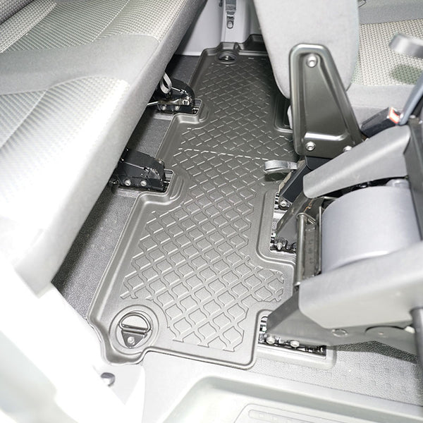 Hótálca gumiszőnyegek Volkswagen T6 .1 Transporter, gyártmány 2019 - jelen, van karosszéria rövid és hosszú tengelytáv, 3. üléssor | 693105