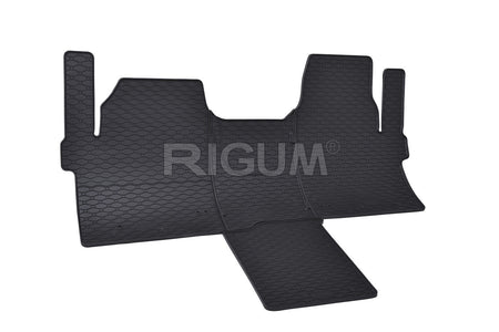 Gumiszőnyegek Volkswagen T7 Caravelle, gyártmány 2025 - jelen, van karosszéria 2 üléses, kardánvédőt tartalmazza | 906226