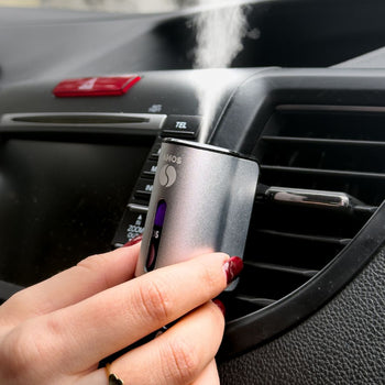 Szürke mini AMOS Diffúzor + 3 illat AJÁNDÉK