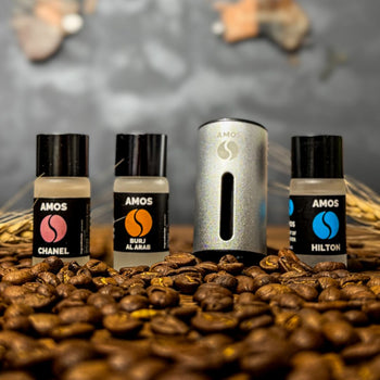 Szürke mini AMOS Diffúzor + 3 illat AJÁNDÉK