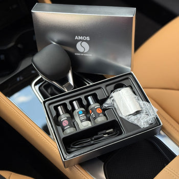 Amos Mini Pink csomag: szürke parfümdiffúzor + Pink szett 7 utántöltővel