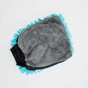 AMOS Powerfluff ultra nedvszívó mikroszálas törölköző, kék, 1000 GSM, 60x80 cm + AJÁNDÉK kesztyű