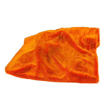 AMOS Powerfluff ultra nedvszívó mikroszálas törölköző, narancssárga, 1000 GSM, 60x80 cm + AJÁNDÉK kesztyű