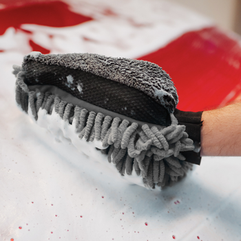 AMOS Powerfluff ultra nedvszívó mikroszálas törölköző, szürke, 1000 GSM, 60x80 cm + AJÁNDÉK kesztyű