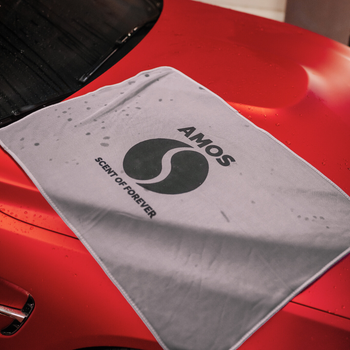 AMOS Powerfluff ultra nedvszívó mikroszálas törölköző, szürke, 1000 GSM, 60x80 cm + AJÁNDÉK kesztyű