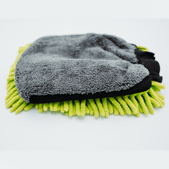 AMOS Powerfluff ultra nedvszívó mikroszálas törölköző, zöld, 1000 GSM, 60x80 cm + AJÁNDÉK kesztyű