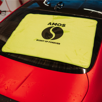 AMOS Powerfluff ultra nedvszívó mikroszálas törölköző, zöld, 1000 GSM, 60x80 cm + AJÁNDÉK kesztyű