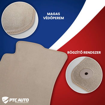 Szövetszőnyegek (bézs) Smart ForTwo I, gyártmány 1998 - 2007, ferdehátú karosszéria | M450201BEJ