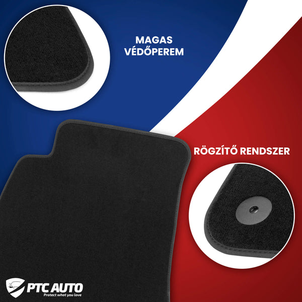 Szövetszőnyegek (fekete) Peugeot 108, gyártmány 07.2014 - 11.2021, ferdehátú karosszéria | 36108