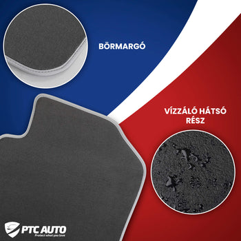 Szövetszőnyegek (szürke) Ford Fiesta VI, gyártmány 10.2008 - 06.2017, ferdehátú karosszéria | M160708GRI