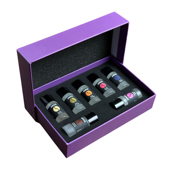 Amos Mini Purple csomag: szürke parfümdiffúzor + Purple szett 7 utántöltővel