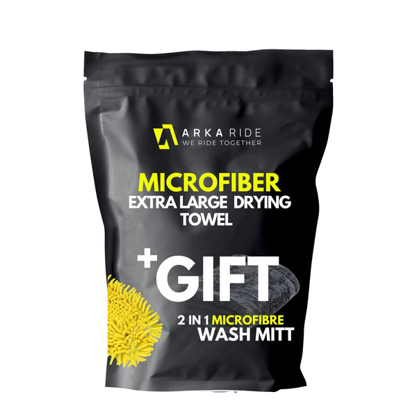 Ultra nagy mikroszálas törölköző 1000GSM Arka Ride + AJÁNDÉK mikroszálas kesztyű