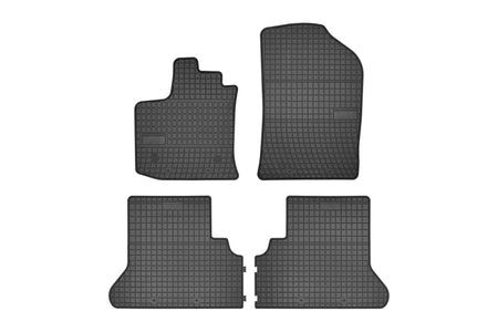Gumiszőnyegek Dacia Dokker, gyártmány 11.2012 - 09.2021, van karosszéria 1. és 2. üléssor | ET542612