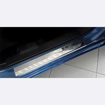 Rozsdamentes acél küszöbvédők Volkswagen T5 Caravelle, gyártmány 2003 - 05.2015, van karosszéria | 08-0969