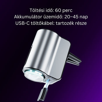 Szürke mini AMOS Diffúzor + 3 illat AJÁNDÉK