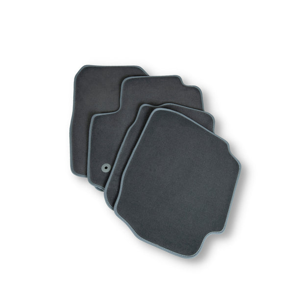 Szövetszőnyegek (szürke) Honda Civic VIII, gyártmány 2006 - 2012, ferdehátú karosszéria, rögzítő rendszerek közötti távolságok 15 cm vezetőnél / 42 cm utasnál | 1024454GRAY