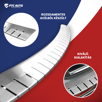 Rozsdamentes Acél Lökhárítóvédők Honda Civic VIII, gyártmány 2006 - 2012, szedán karosszéria #1