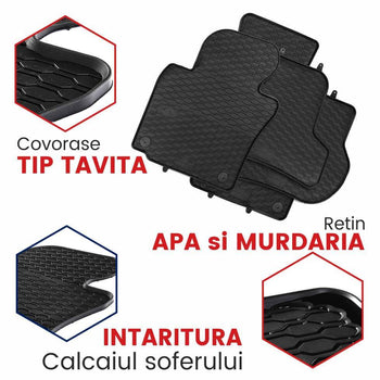 Gumiszőnyegek Volkswagen Jetta IV gyártmány 1998 - 2005, karosszéria szedán - 10