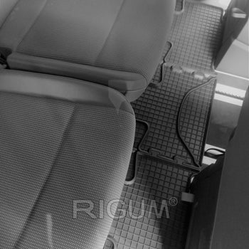 Gumiszőnyegek Volkswagen T7 Multivan, gyártmány 2022 - jelen, van karosszéria, 3. üléssor #1