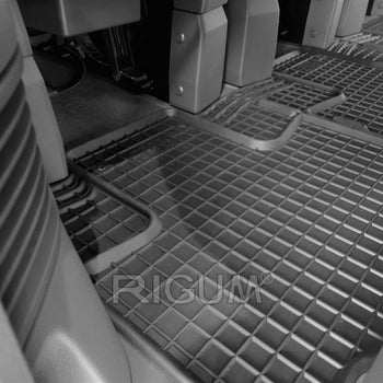 Gumiszőnyegek Volkswagen T7 Multivan, gyártmány 2022 - jelen, van karosszéria, 3. üléssor #1