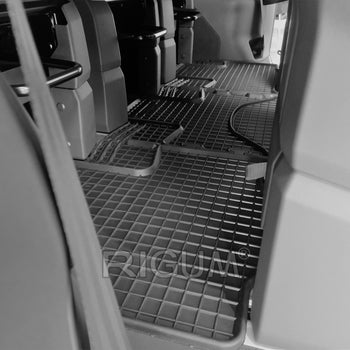 Gumiszőnyegek Volkswagen T7 Multivan, gyártmány 2022 - jelen, van karosszéria, 3. üléssor #1