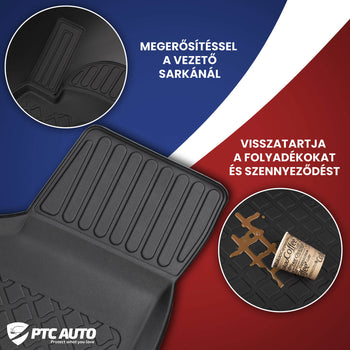 Hótálca gumiszőnyegek Volkswagen Passat B7, gyártmány 10.2010 - 11.2014, kombi karosszéria | 602630
